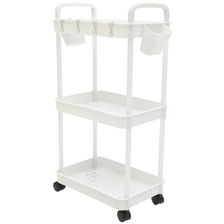 

1 Set of Rolling Storage Cart Rolling Utility Cart Home Multi-layer Trolley Stand