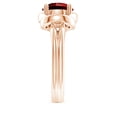 thumbnail image 4 of ANGARA Lab Grown 3.57 Ct Solitaire Ruby Infinity Knot Ring for Women in 14K Rose Gold (Size-9mm) | July Birthstone, Birthday, Anniversary, Jewelry Gift for Women | Lab-Grown Ruby Ring, 4 of 9