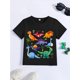 thumbnail image 2 of Summer Cute Short-Sleeve T-Shirt for Boys | Dinosaur Print, Casual and Comfortable Wear, 2 of 7