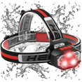 thumbnail image 1 of Rechargeable LED Headlamp with 1100 Lumens Red Light 7 Modes Headlamp, Outdoor Waterproof Headlamp for Running Camping Fishing, 1 of 5