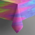 thumbnail image 5 of Colorful Tie Dye Mandala Pattern Square Tablecloth,Waterproof Square Table Cover,Wipeable Spillproof Washable Table Cover for Home Kitchen Party Decor 42"X42"(107x107cm), 5 of 6
