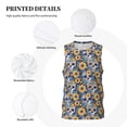 thumbnail image 3 of Pofeuu Skull daisy yellow blue Print Basketball Jersey, Shirts for Men Youth Basketball Jersey Crew Neck-Small, 3 of 6
