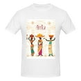 thumbnail image 4 of Bingfone Black African Woman Men'S Loose Fit Short-Sleeve Pocket T-Shirt, 4 of 7