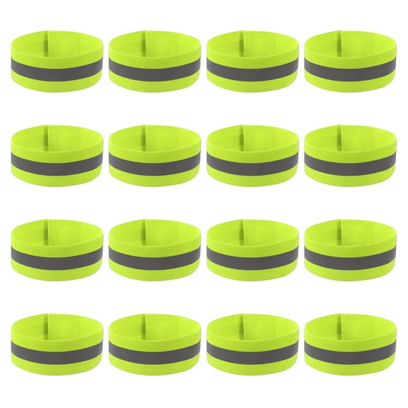 Uxcell Reflective Bands for Wrist/Arm/Ankle/Leg, 48pcs High Visibility Safety Reflector Tape Straps Fluorescent Orange