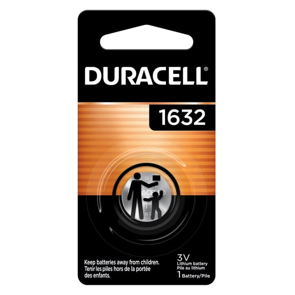 Duracell 1632 3V Lithium Coin Battery for Home Devices, Equivalent to DL1632 and CR1632