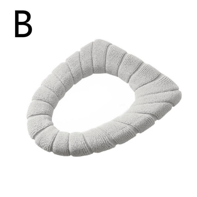 Ruifaya Asiento de inodoro para baño, cojín para inodoro, funda de tapa suave lavable, alfombrillas térmicas