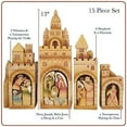 thumbnail image 4 of Nativity Village Set - Sets for Christmas Indoor - Manger Scene Decorations - Christmas Nativity - Holy Family Scene - (15 PC Set), 4 of 6