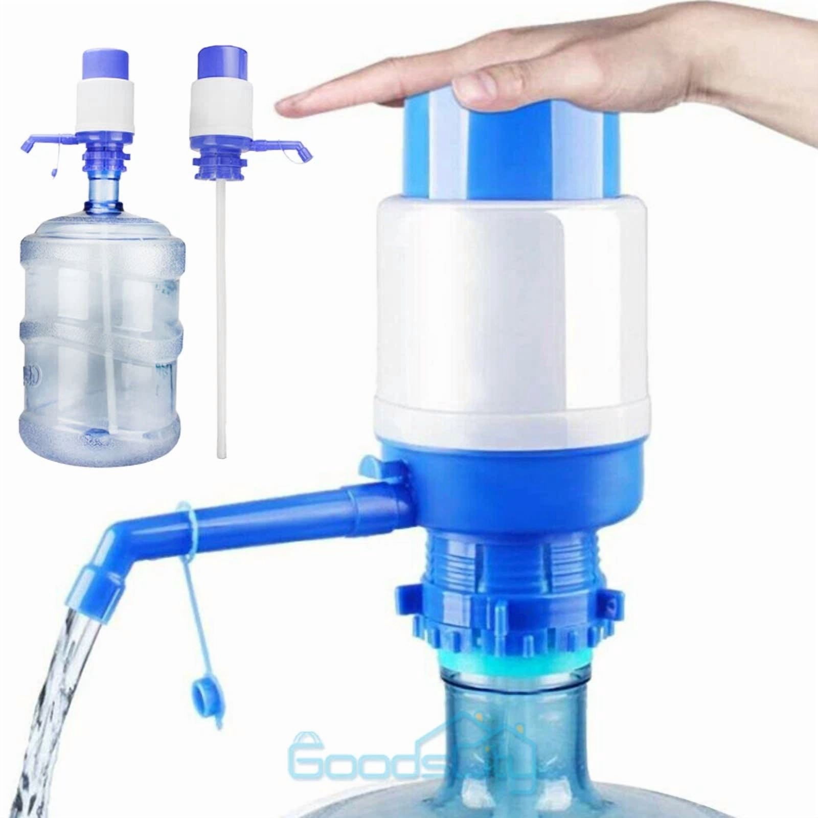 4/5/6 Gallon Hand Press Water Pump Dispenser Manual Bottled Drinking Water +Hose