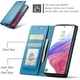 thumbnail image 5 of KONEE Phone Case Compatible with Samsung Galaxy A53 5G,Leather Case PU Leather Flip Phone Case with [Card Slot] [Stand Function], Foldable Phone Case for Samsung Galaxy A53 5G Case - Blue, 5 of 7