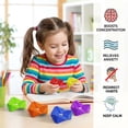 thumbnail image 4 of Silent Sensory Fidget Flip Cube Stress Relief Toy Quiet Fidgets for Classroom Silicone Fidget Toys for Teens Kids Autism ADHD Calm Down & Focus 6PCS, 4 of 6