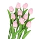 thumbnail image 1 of Flores Artificiales Inteprter 10 piezas PU Rosa claro, 1 of 6