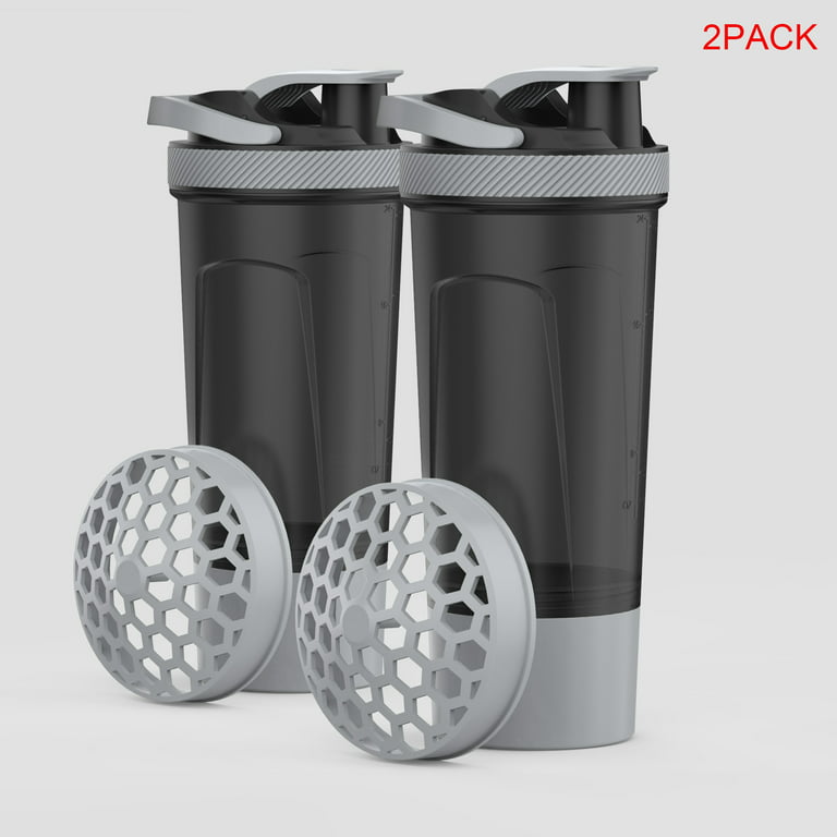Portable Outdoor Three Layer Sports Protein Milk Shake Fitness Bottle Milk Shake  Cup Fitness Drinking Cup with Powder Storage