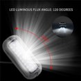 thumbnail image 4 of 2 piezas 27 LED Luz de popa de barco de acero inoxidable Luz subacuática pontón Luz impermeable para barco, rojo, 4 of 5