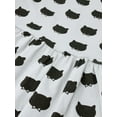 thumbnail image 2 of Wrapables Girls Casual Long Sleeved Cats Dress, 120, 2 of 8
