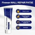 thumbnail image 2 of Drywall Repair Kit, Wall Mending Agent, Wall Patch Repair Kit with Scraper, Simple Filling of Wall Holes＆Efficient Crack Repair, 2 of 6