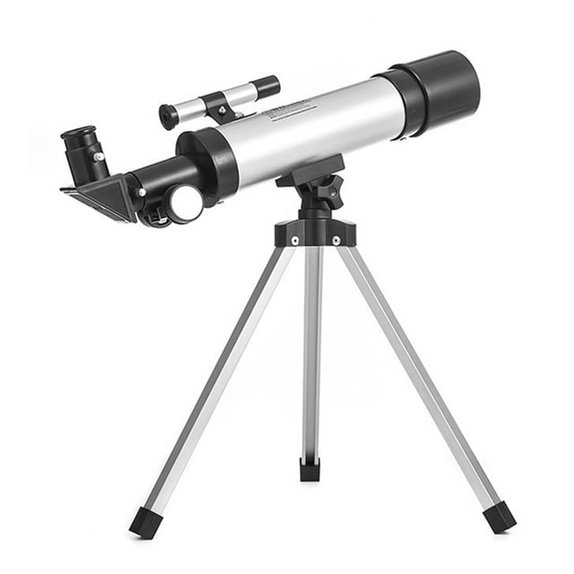 Télescope Astronomique Compact Portable à Grossissement 90X avec Trépied Réglable pour les Enfants Débutants