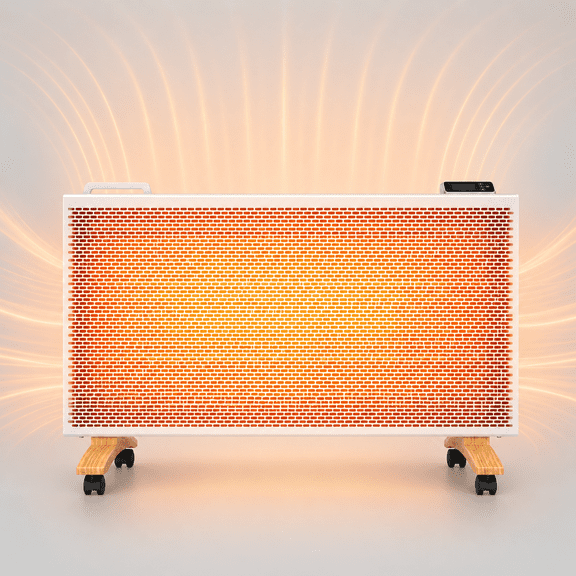 Sunmaki 1500W Convection Panel Space Heater Wall Mount/Freestanding Electric Heater, WiFi App Remote Control, Mica Panel Heater for Home Bathroom Bedroom, IP24 Waterproof