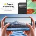 thumbnail image 4 of [2+2 Pack] Google Pixel 9 Pro XL Screen Protector + Camera Lens Protector, 3D Full Coverage, 9H Tempered Glass, Fingerprint Unlocking, Bubble Free, 4 of 6