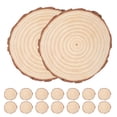 thumbnail image 3 of 20 piezas rodajas de madera Natural, rodajas de madera redondas sin terminar para fabricación de losas artesanales, 3 of 6