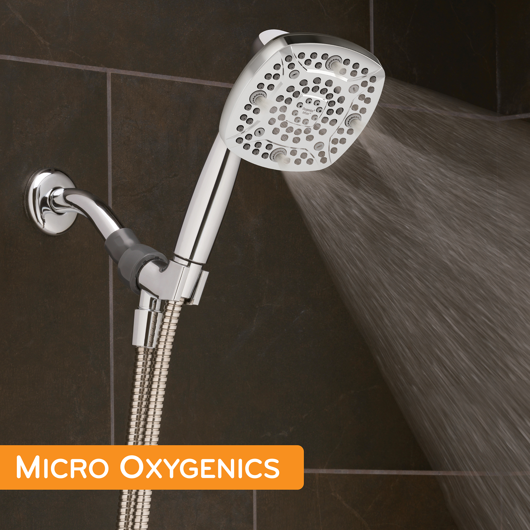 Oxygenics Infuse 7-Setting Chrome Handheld Shower Head