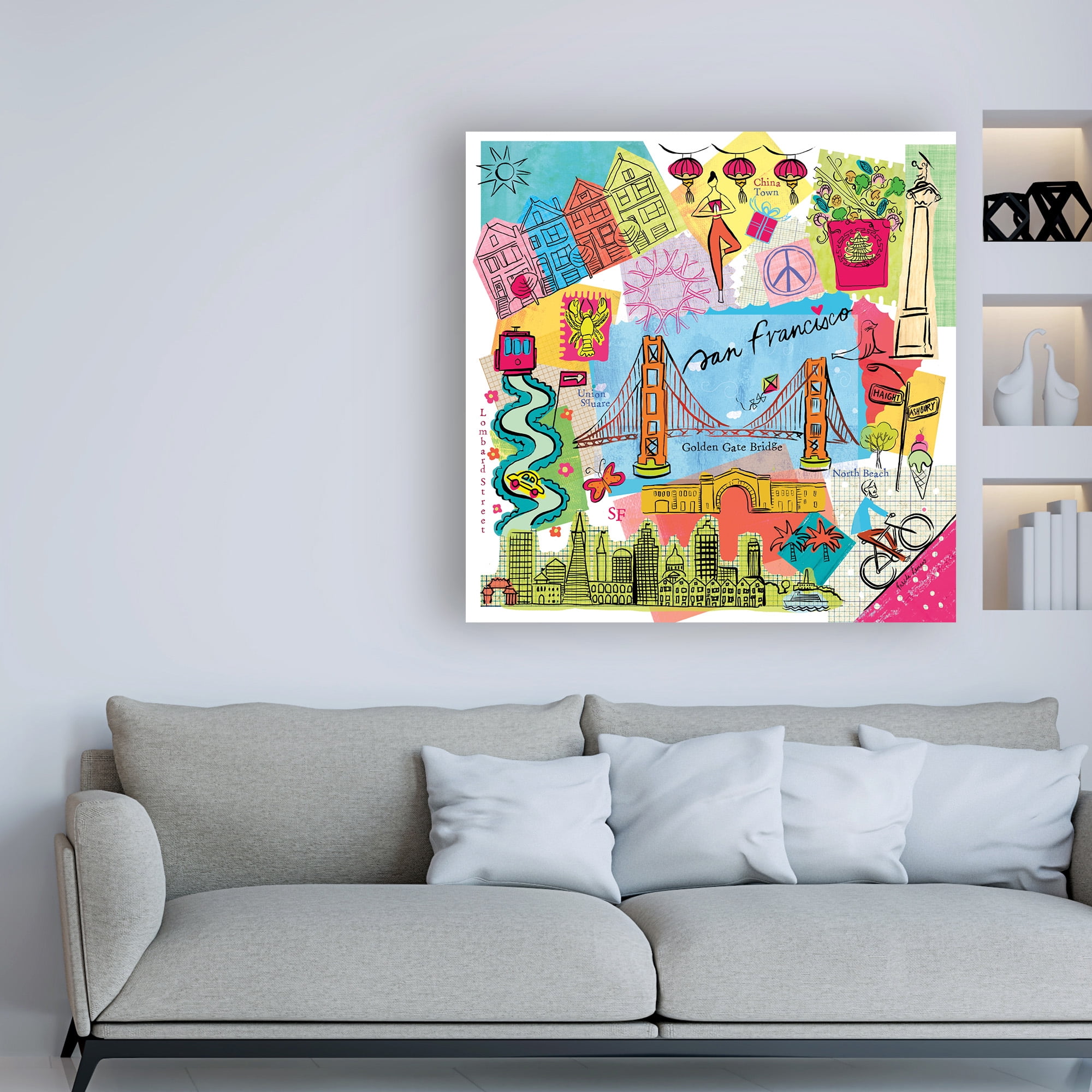 Trademark Fine Art 'Global Travel XI' Canvas Art by Farida Zaman