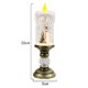 thumbnail image 3 of Caja de música navideña, candelabro artesanal con adorno en forma de vela. Jesús, 3 of 9