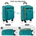 thumbnail image 2 of Set de equipaje TIAWOLT Carry On de 20 pulgadas con bolsa de viaje Airline Green, 2 of 9