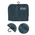 thumbnail image 4 of Unique Bargains 1 Pc Foldable Hanging Large Capacity Makeup Bag Navy Blue Oxford Cloth, 4 of 6