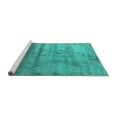 thumbnail image 2 of Ahgly Company Machine Washable Indoor Rectangle Abstract Turquoise Blue Contemporary Area Rugs, 8' x 10', 2 of 4