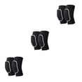 thumbnail image 2 of Sonducket Rodilleras de poliéster con tela agradable al tacto para rodilleras de baile y fútbol Voleibol negro+blanco como se muestra Type1 NO1, 2 of 6