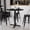 Black, variant on BizChair 42'' Round Black Laminate Table Top with 33'' x 33'' Bar Height Table Base