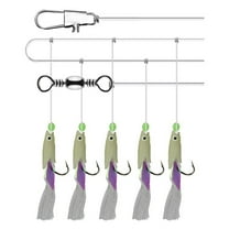 GOOHOCHY Luminous Fishing Hook Made of Carbon Steel for Sea Fishing Assorted Color Super Accurate