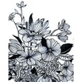 thumbnail image 2 of Scarvey, Emma 12x14 Gold Ornate Wood Framed with Double Matting Museum Art Print Titled - Wildflower Tangle I, 2 of 4