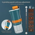 thumbnail image 5 of Portable Manual Coffee Grinder with Conical Burr and Adjustable 6 Coarseness Settings, Hand Crank Bean Mill for Home, Camping, and Travel Use, 5 of 7