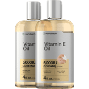 Vitamin E Oil | 8 oz (2 x 4oz) | For Skin, Hair & Face | Vegetarian | by Horbaach