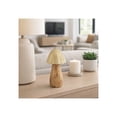 thumbnail image 2 of Mushroom with Metal Top for Home Decor - Figurine for Bathroom, Office, Room and Living Room - Modern Wood and Metal Sculpture Ornament for Shelf or Coffee Table Display - 8", Gold & Metallic, 2 of 10