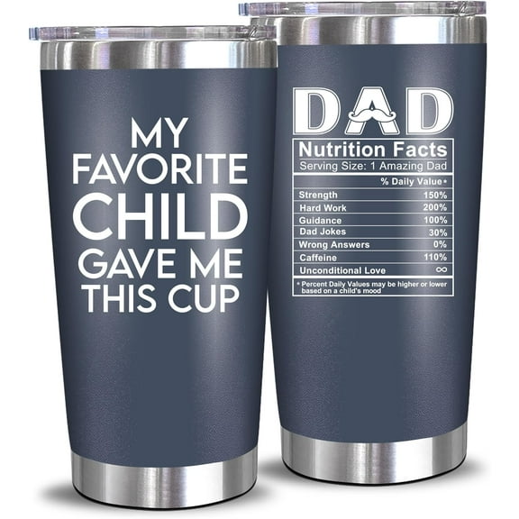 Amhlg Valentines Gifts For Dad - Birthday Gifts For Dad From Daughter, Son, Kids - Husband Gifts - Birthday Present Ideas For Father, Husband, New Dad, Bonus Dad From Daughter, Son - 20 Oz Tumbler