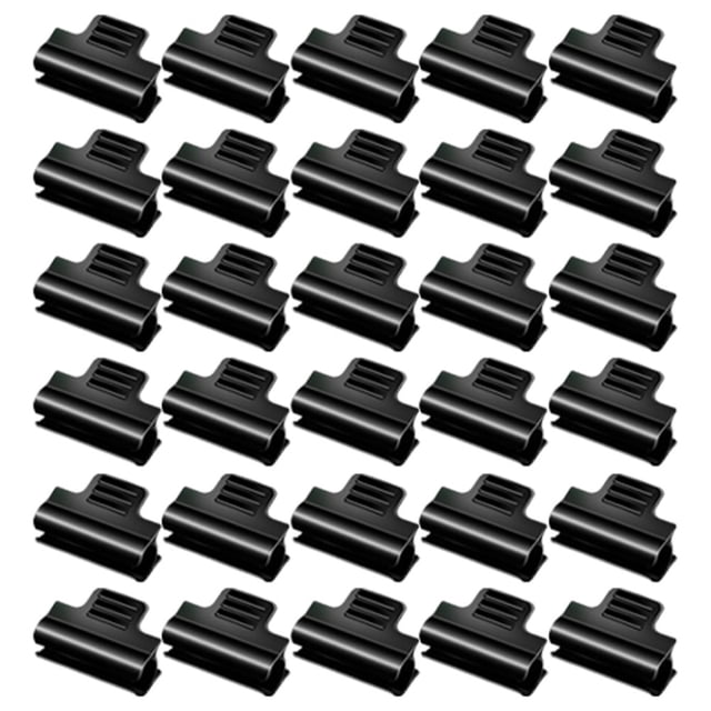Mosiee Greenhouse Pipe Clamps Garden Hoop Pcs Threaded Design Black Design Garden Clips Multifunctional Usage Pvc Plastic Mm