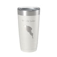 thumbnail image 1 of Webb Lake Map Tumbler Travel Mug Insulated Laser Engraved Coffee Cup Maine 20 oz White, 1 of 1