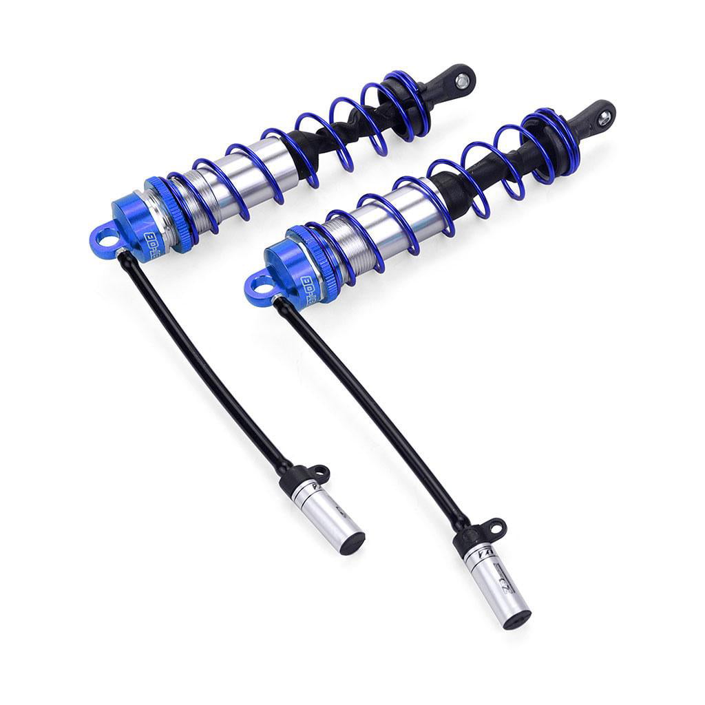 4 Pieces Front Rear Shock Absorber Alloy 1/8 Scale Adjustable Simulation  Replacements DIY Accs for Dhk Hpi Zd Racing Lrp Hobao Buggy Truggy - Dark  