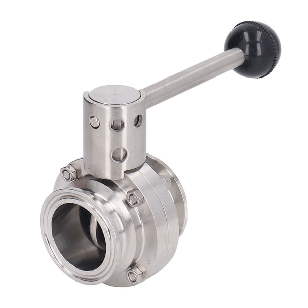 Válvula SanitaryClamp, Acero Inoxidable 304, Válvula De Mariposa, Presión Máxima PN1.6, Con Conexión Rápida Para Productos Farmacéuticos, Químicos, Lácteos