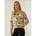 thumbnail image 3 of Relaxed Fit Animal Pattern Sweater, 3 of 5