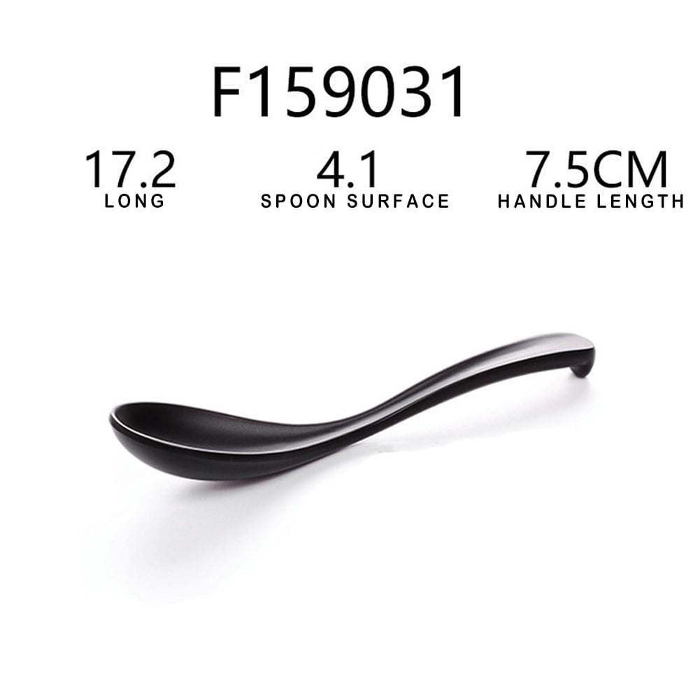 Spoon Soup Spoon Black Matte Ladle Spoon Spoon Plastic Japanese Style Melamine Tableware Anti Fall Tortoise Shell Shaped Spoon Walmart Com Walmart Com