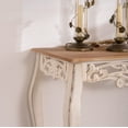 thumbnail image 3 of Coffee Tables Antique White Console Table with Carved Details, Distressed Console Table, Vintage French Country Entry Table with Wood Carvings and Curved Legs for Hallway Living Room,Wooden Coffee Ta, 3 of 9