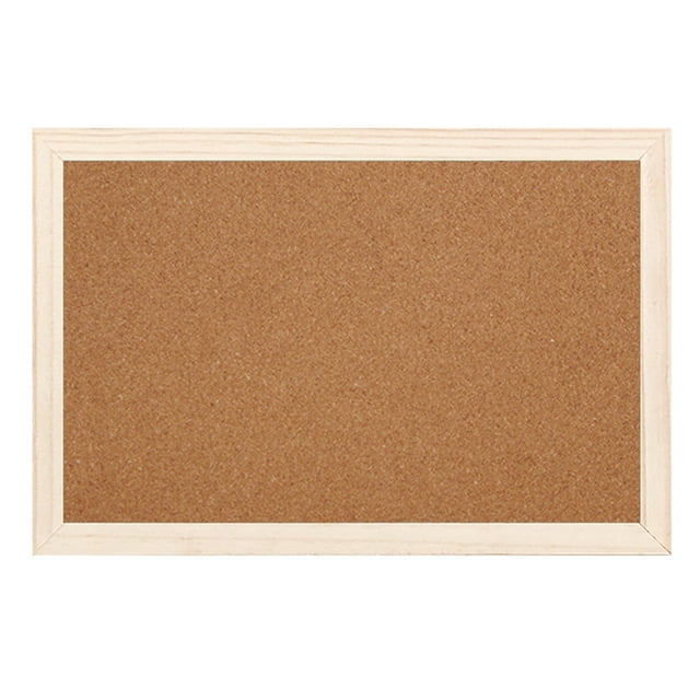 12x16 Inch Solid Cork Frame Hanging Message Board – Souew Framed Corkboard Black Frame Decorative Pin Board, Perfect for Home schol Message Board
