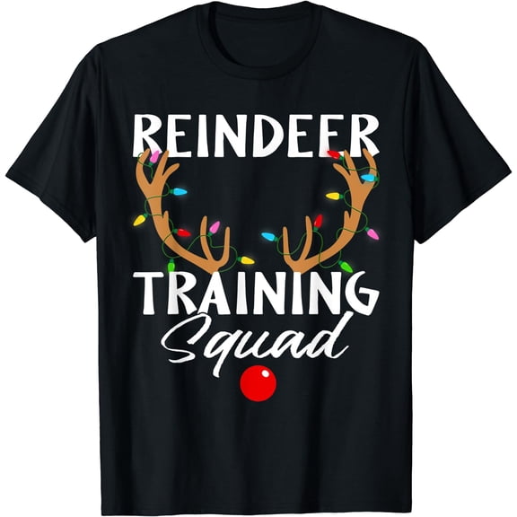 Christmas Running Reindeer Runner Training Squad Team Gifts T-Shirt