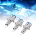 thumbnail image 1 of Fiber Optic Adapter, Ceramic Metal 3Pcs FC Male To SC Female Optical Fiber Connector  for LAN, 1 of 8