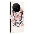 thumbnail image 3 of Butterfly Love Flower Wallet Case For TCL 50 XL 5G, PU Leather Flip Folio Cover With Card Slots, Magnetic Closure, Kickstand, Shockproof Protective Phone Case,Pink Butterfly,For TCL 50 XL 5G, 3 of 6
