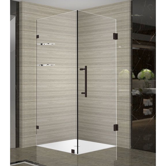 Aston SEN993-NBR-30-10 Aquadica Gs 30" Wide X 30" Deep X 72" High Frameless Hinged Shower