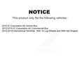 thumbnail image 2 of Genius Front Rear Coated Disc Brake Rotors Kit for Car International TerraStar IC Corporation AE School Bus AC Commercial KG-101819, 2 of 9